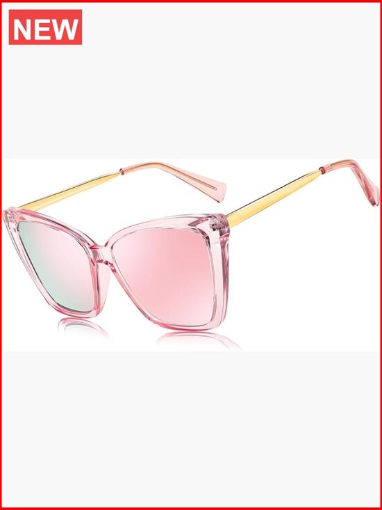 Polarized Cat Eye Sunglasses, Retro Cateye Sun Glasses with Metal Temples main image 5
